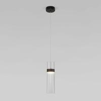Подвесной светодиодный светильник Eurosvet Lumen 50244/1 LED черный/прозрачный