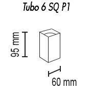 Потолочный светильник TopDecor Tubo6 SQ P1 16 Потолочный светильник TopDecor Tubo6 SQ P1 16