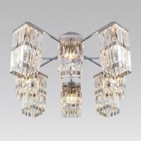 Потолочная люстра Eurosvet Barra 10100/8 хром/прозрачный хрусталь Strotskis