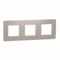 Рамка 3-постовая Schneider Electric Unica New NU280626