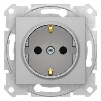 Розетка Schneider Electric Sedna с з/к со шторками 16A 250V SDN3001760