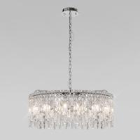 Подвесная люстра Eurosvet Blitz 60159 хром/ прозрачный хрусталь Strotskis