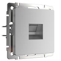 Телефонная розетка Werkel RJ-11 серебряный WL06-RJ-11 4690389053924