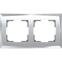 Рамка Werkel Diamant на 2 поста зеркальный WL08-Frame-02 4690389143823