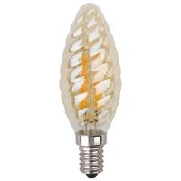 Лампа светодиодная филаментная ЭРА E14 7W 2700K золотая F-LED BTW-7W-827-E14 gold