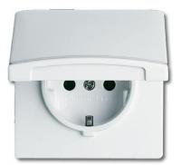 Розетка ABB Impuls Schuko с/з 16A 250V с защитой от перенапряжения винтовой зажим альпийский белый 2CKA002011A3841