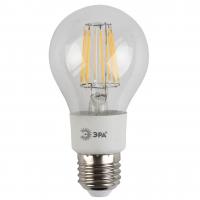 Лампа светодиодная филаментная ЭРА E27 5W 2700K груша прозрачная F-LED A60-5W-827-E27