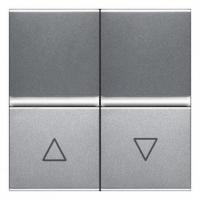 Выключатель жалюзи без фиксации ABB Zenit 16A 250V серебро 2CLA224400N1301