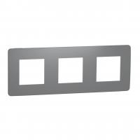 Рамка 3-постовая Schneider Electric Unica New NU280621