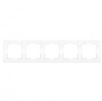 Рамка Werkel Flock на 5 постов белая WL05-Frame-05-white 4690389059391
