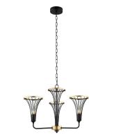 Подвесная люстра Lumien Hall Ивес 4017/3P-BK-GD