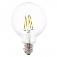 Лампа светодиодная филаментная Eglo E27 4W 2700К прозрачная 11502