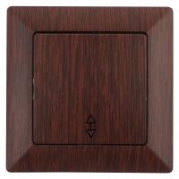 Переключатель одноклавишный ЭРА Intro Solo 10A 250V венге 4-103-10 Б0043282