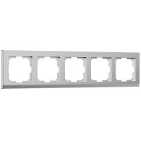 Рамка Werkel Stark на 5 постов серебро W0051865 4690389194979