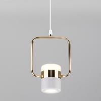 Подвесной светодиодный светильник Eurosvet Oskar 50165/1 LED золото/белый