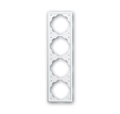 Рамка 4-постовая ABB Impuls альпийский белый 2CKA001754A4224 Рамка 4-постовая ABB Impuls альпийский белый 2CKA001754A4224