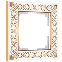 Рамка Werkel Antik на 1 пост белое золото WL07-Frame-01 4690389099175