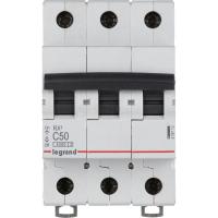 Выключатель автоматический модульный Legrand RX3 3П 50A 4,5кА AC 419713