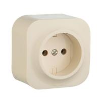Розетка 2К Legrand Quteo 16A 250V б/з слоновая кость 782240