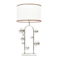 Настольная лампа Lumina Deco Fabi LDT 5528 CHR+WT