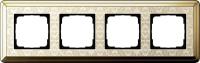 Рамка 4-постовая Gira ClassiX Art латунь/кремовый 0214673