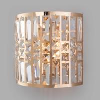 Настенный светильник Eurosvet Lory 10116/2 золото/прозрачный хрусталь Strotskis