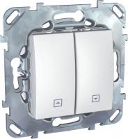 Выключатель двухклавишный кнопочный для жалюзи Schneider Electric Unica MGU5.207.18ZD
