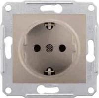 Розетка Schneider Electric Sedna с/з без шторок 16A 250V SDN3000568
