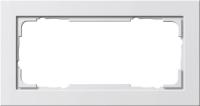 Рамка 2-модульная Gira E2 чисто-белый глянцевый 100229