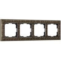 Рамка Werkel Antik на 4 поста бронза WL07-Frame-04 4690389054389