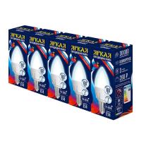 Лампа светодиодная Uniel E14 7W 4000K матовая LED-C37 7W/NW/E14/FR PLP01WH Набор из 5штук UL-00008088