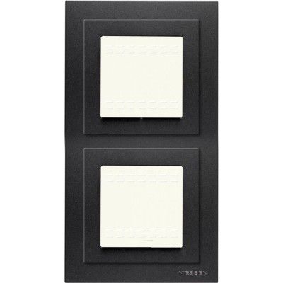 Рамка монтажная ITA 2-постовая ABB Zenit IP55 антрацит 2CLA327200N1801 Рамка монтажная ITA 2-постовая ABB Zenit IP55 антрацит 2CLA327200N1801