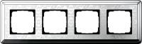 Рамка 4-постовая Gira ClassiX Art хром 0214681