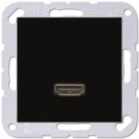 Розетка HDMI одинарная Jung A 500 черная MAA1112SW