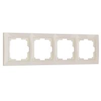 Рамка Werkel Snabb Basic на 4 поста слоновая кость WL03-Frame-04 4690389098765