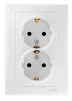 Розетка двойная Schneider Electric Sedna с/з без шторок 16A 250V SDN3000621