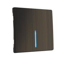 Лицевая панель Werkel выключателя c подсветкой бронзовая WL12-SW-1G-LED-CP 4690389100536