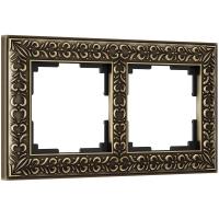 Рамка Werkel Antik на 2 поста бронза WL07-Frame-02 4690389054365
