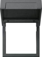 Рамка монтажная Gira System 55 с откидной крышкой антрацит 265828