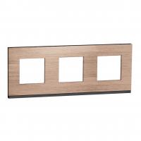 Рамка 3-постовая Schneider Electric Unica New NU600684