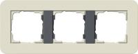 Рамка 3-постовая Gira E3 песочный/антрацит 0213427