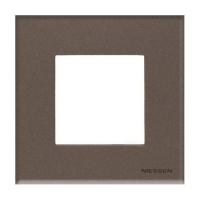 Рамка 1-постовая ABB Zenit стекло кофейное 2CLA227100N3701