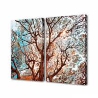 Модульная картина Силуэт ветвей Toplight 100х75см TL-M2012