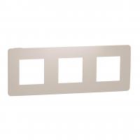 Рамка 3-постовая Schneider Electric Unica New NU280644