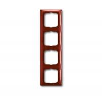Рамка 4-постовая ABB Basic55 foyer-красный 2CKA001725A1519