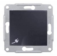 Розетка Schneider Electric Sedna с/з со шторками и крышкой 16A 250V SDN3100170