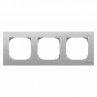 Рамка 3-постовая ABB Sky нержавеющая сталь 2CLA857300A1401