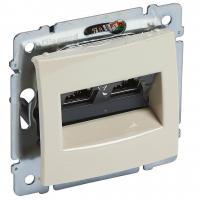 Розетка компьютерная 2хRJ45 Legrand Galea Valena STP 10 GIGA слоновая кость 774173