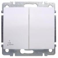 Выключатель двуклавишный Legrand Galea Life 10A 250V IP44 белый 771021