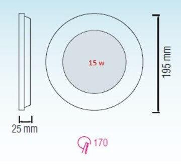 Встраиваемый светодиодный светильник Horoz Slim-15 15W 2700K 056-003-0015 HRZ00002150 Встраиваемый светодиодный светильник Horoz Slim-15 15W 2700K 056-003-0015 HRZ00002150